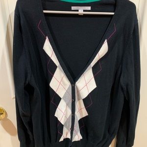 Black patterned cardigan from old navy